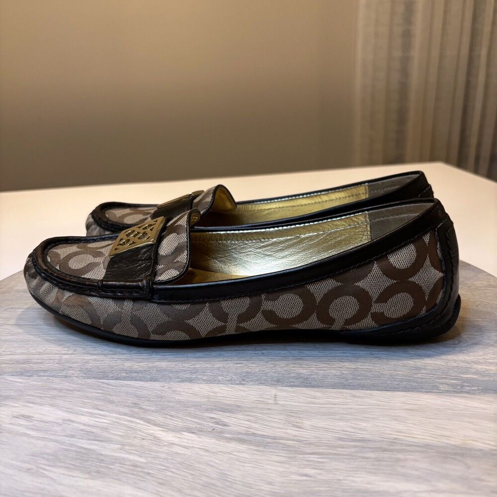 Coach Brown and Black Loafers - Picture 2 of 10
